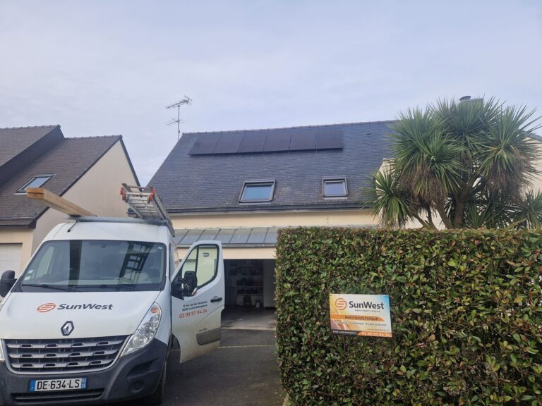 Installation à Chateaugiron avec stockage virtuel